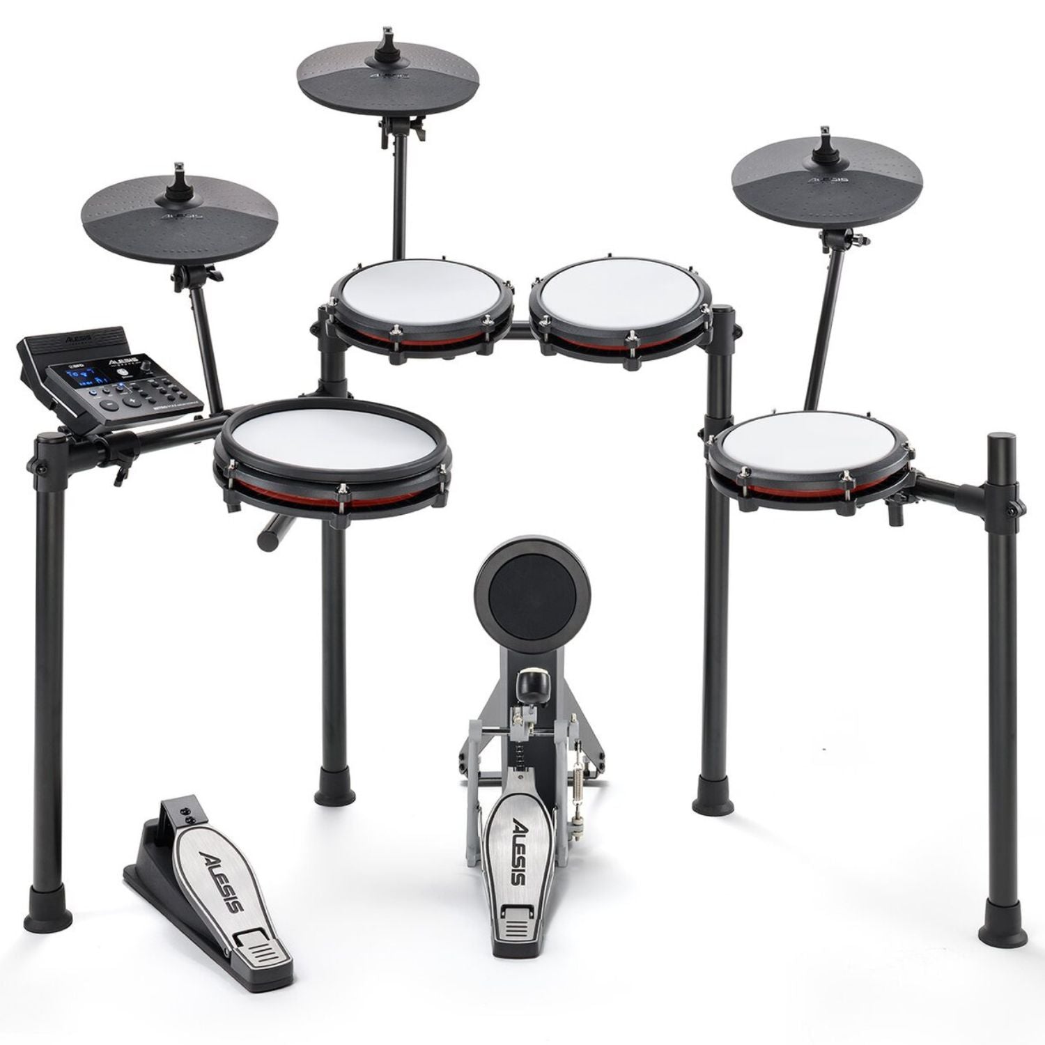 Alesis Nitro Max Kit Eight Piece Electronic Drum Kit with Mesh Heads and Bluetooth