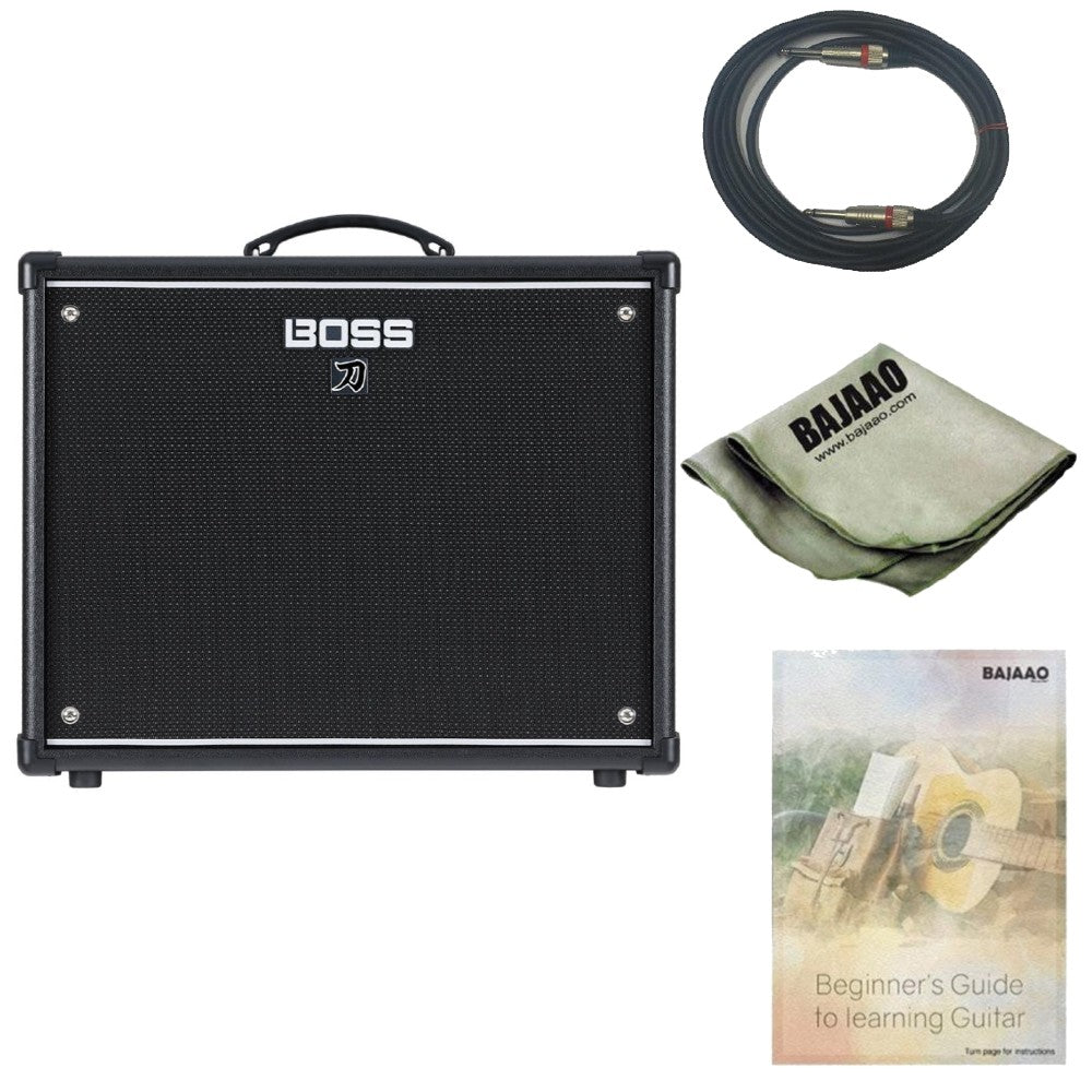 Boss Katana 100 Gen 3 100 Watt 12 Inch Combo Guitar Amplifier with Cable, Polishing Cloth and E-Book
