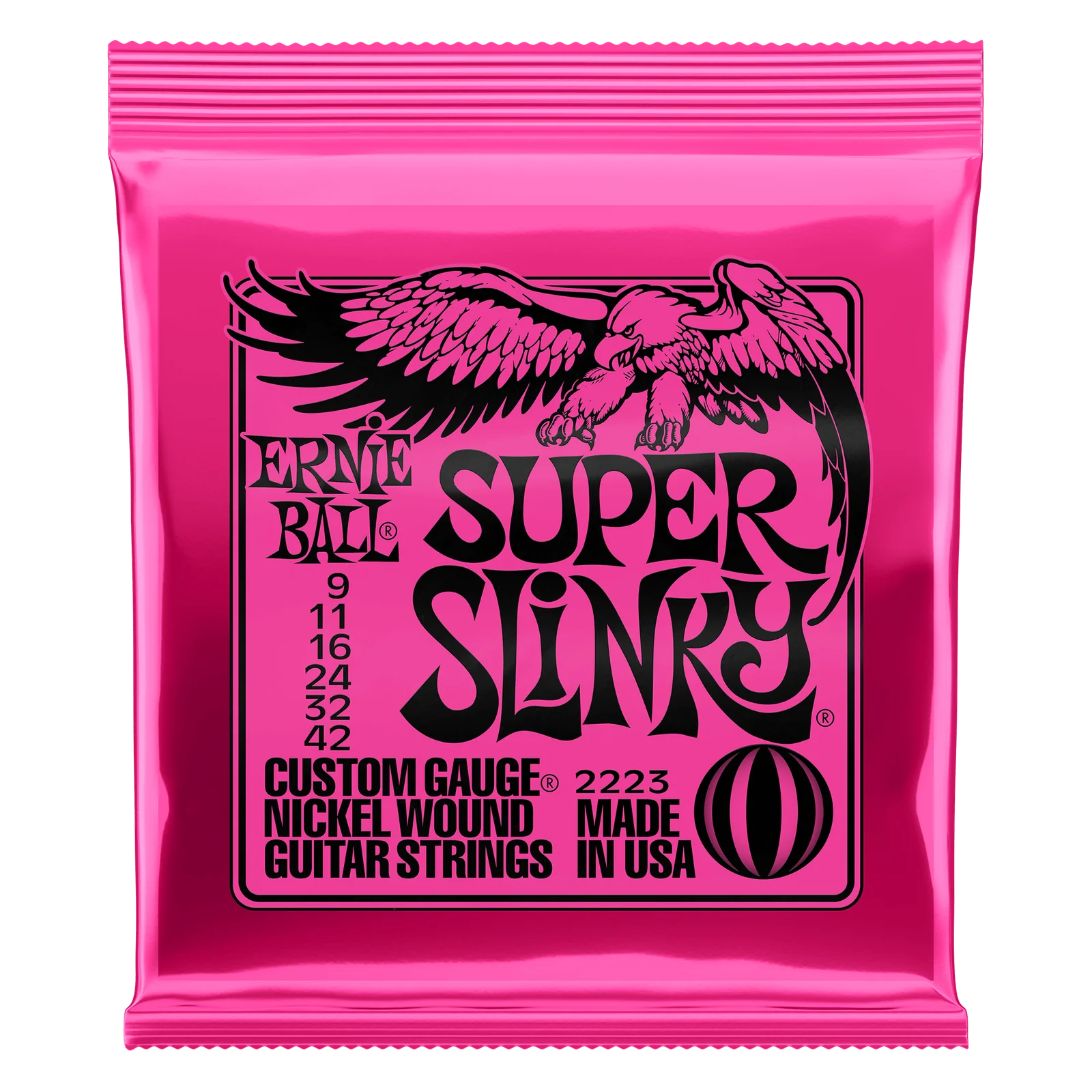 Ernie Ball 2223 Super Slinky Custom Gauge Electric Guitar Strings