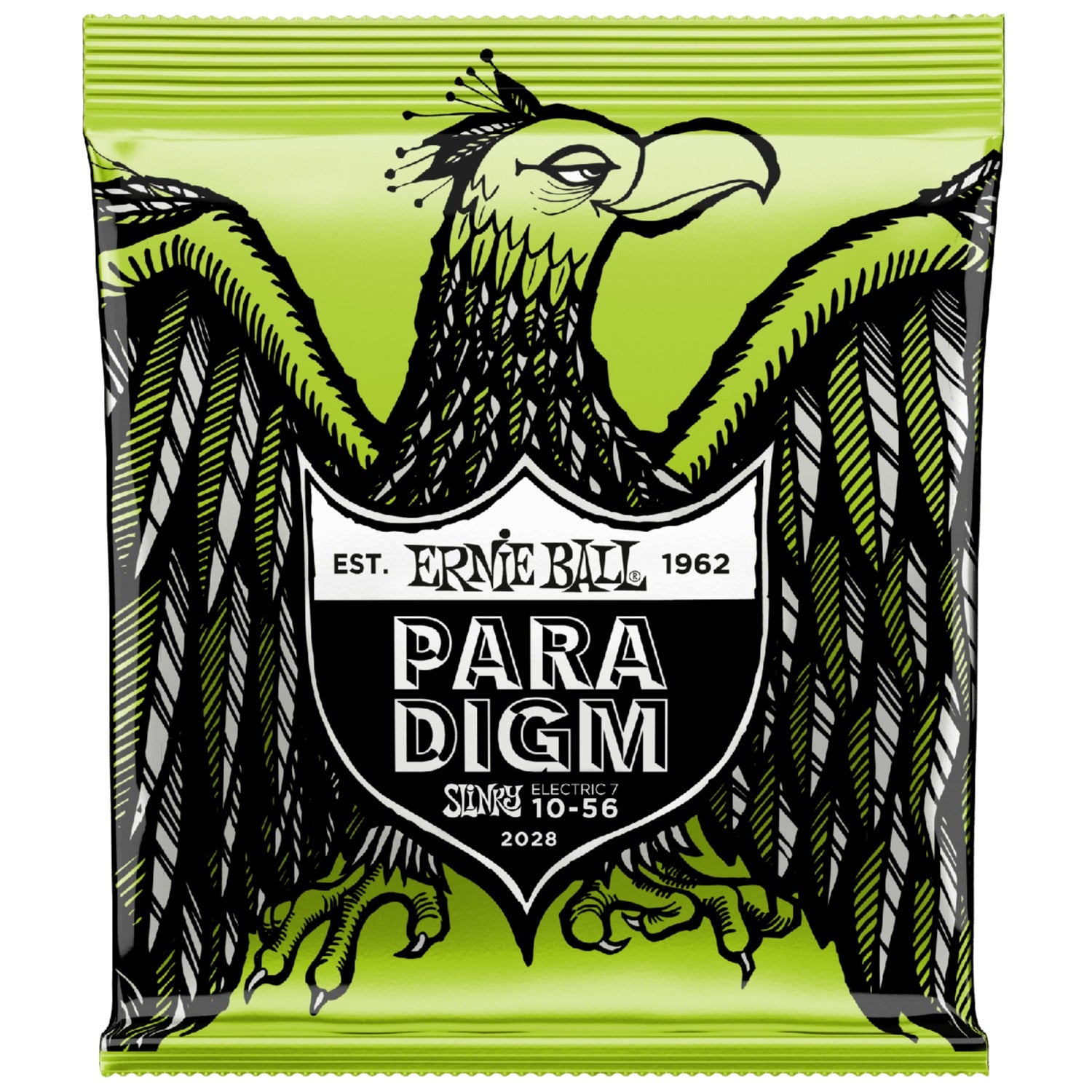 Ernie Ball 7-string Regular Paradigm Slinky Guitar Strings- 10-56