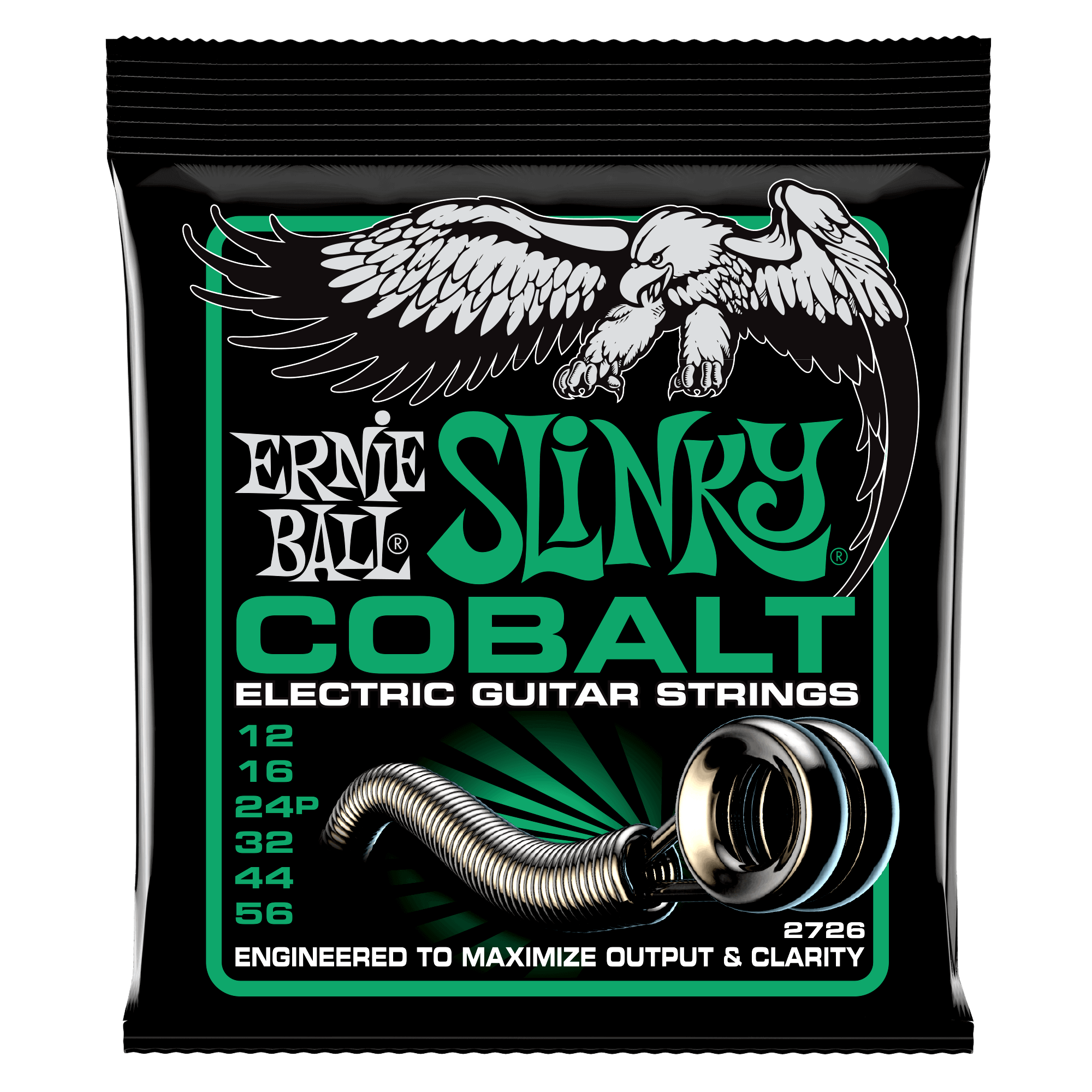 Ernie Ball 2726 Cobalt Not Even Slinky Electric Guitar Strings- 12-56