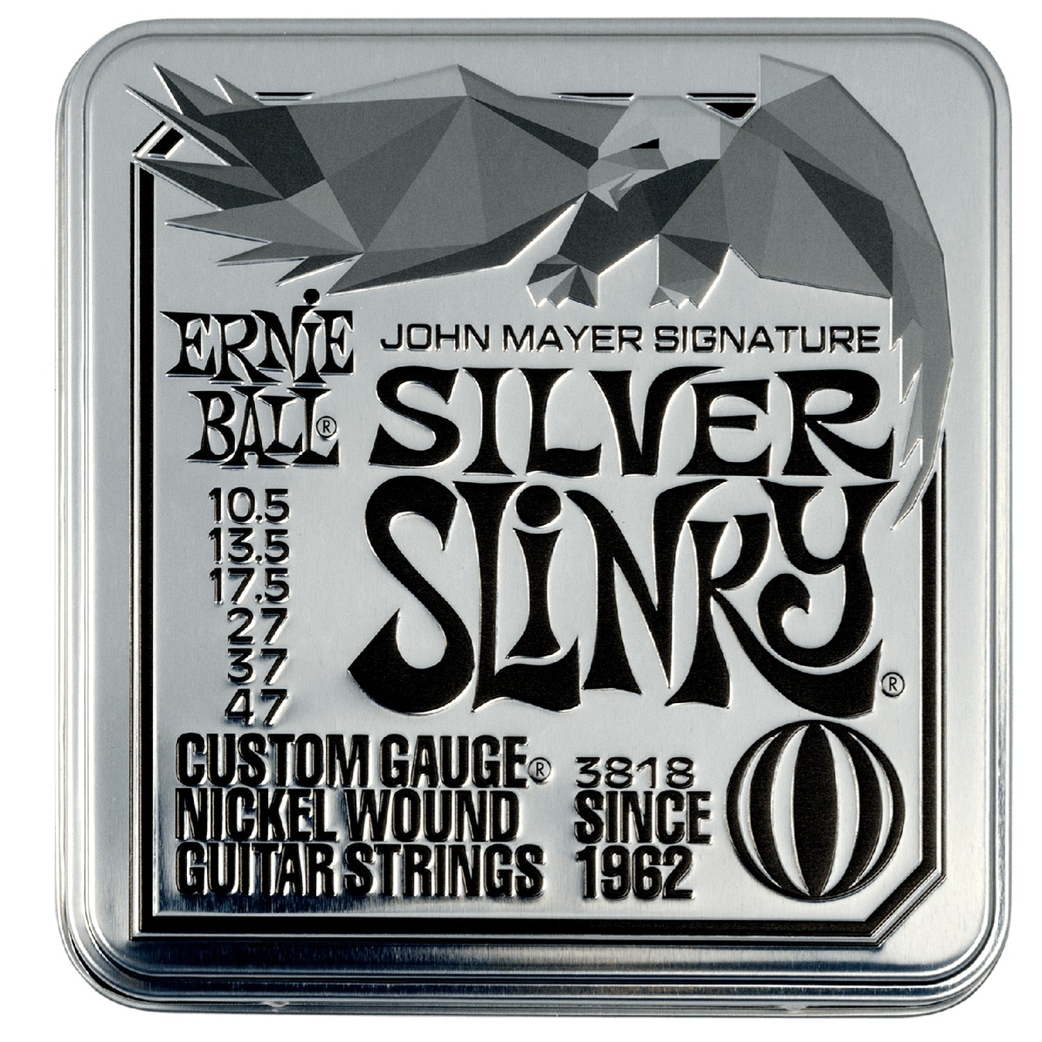 Ernie Ball 3818 John Mayer Silver Slinky Signature Electric Guitar Strings