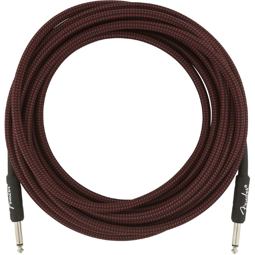 Fender Professional Series 0990820067 18.6ft Instrument Cable - Red Tweed