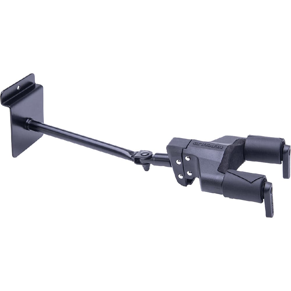 Hercules GSP40SB Plus Auto Grip System Guitar Long Arm Slatwall Hanger