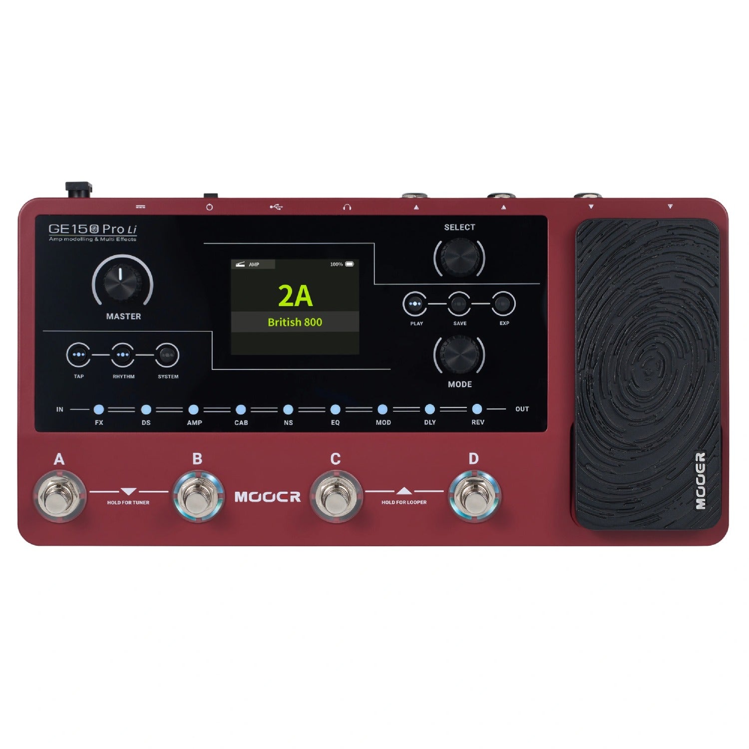 Mooer GE150 PRO Li Amp Modelling & Multi Effects Pedal