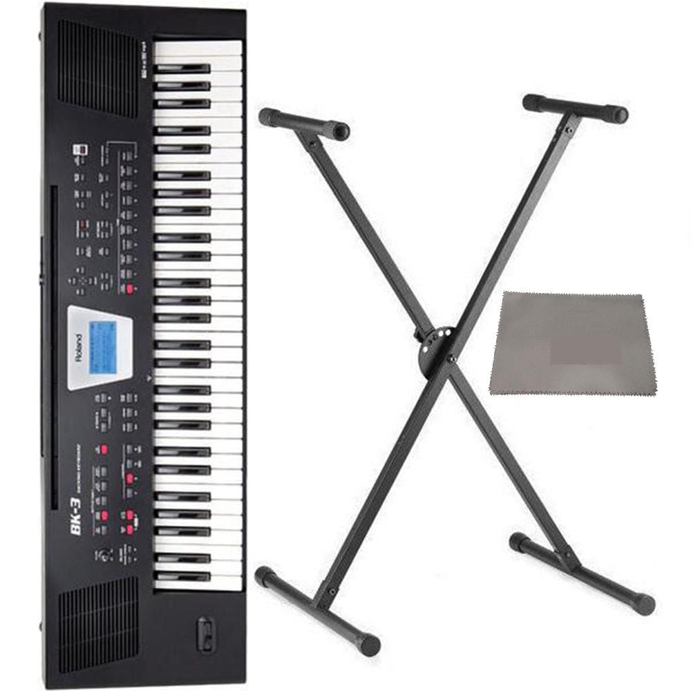 Roland BK-3 61-Key Backing Keyboard - Black Standard Bundle